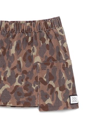 brown cotton skirt DOUUOD KIDS | DX7A71Z3401334MC